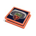 thumbnail image 1 of YouTheFan 5023064 NFL Chicago Bears Soldier Field 3D StadiumViews Coaster Set - Pack of 2, 1 of 5