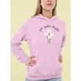 thumbnail image 2 of Grow Positive Thoughts Daisies Hoodie Women -Image by Shutterstock, Female XX-Large, 2 of 4