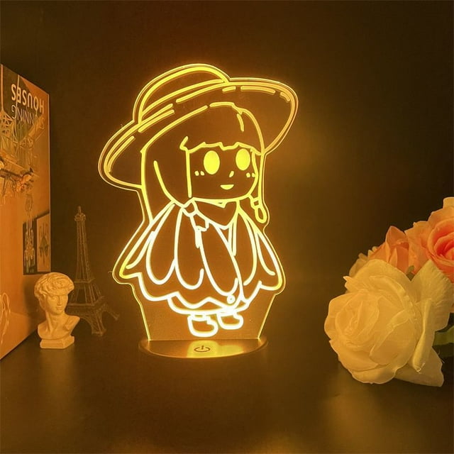Luz nocturna LED 3D Sky's Children Of Lights, tímidos ratones de biblioteca