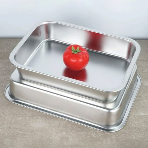 UPOUART Buffet Food Serving Pan Stainless Steel Food Trays for Party 1Pack
