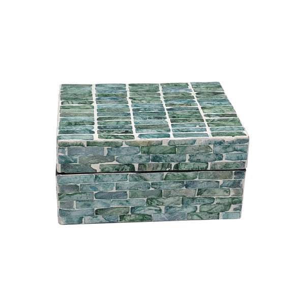 Turquoise Capiz Box Tabletop Decor by Ashland  - Spring Home Decor