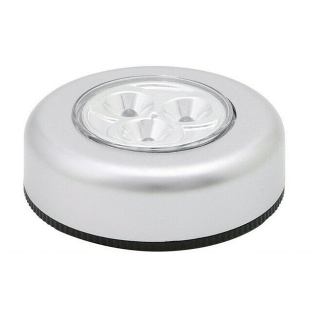 5 Pcs Veilleuse Tactile 3 LED à Pousser/éteindre pour Chambre à Coucher Table de Chevet Armoire Auto-Adhésive à Clic