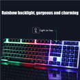 thumbnail image 5 of ziyahi USB Gaming Keyboard and USB Mouse LED Backlit Keyboard Firm Durable Colorful Glowing Gaming Mouse Computer Accessories Black, 5 of 5