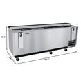 thumbnail image 3 of 95 in. Commercial Bottle Cooler in Stainless-Steel with Built-In Opener, ETL Listed, 30 cu. ft. (KM-BOC95-SS), 3 of 12