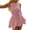 Light Pink, variant on Summer Sleeveless Dresses for Women Stretch Smocked Slimming Fitted a Line Gingham Mini Dress Boat Neck Checkered Lightweight Comfy Layered Cute Short Dresses Red XXL