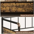 thumbnail image 3 of Heavy Duty Metal Twin Daybed Frame – Classic Headboard Sofa Bed – Steel Slats Support – Noise-Free – No Box Spring Needed – For Living Room, Bedroom, or Guest Room – Bronze, 3 of 8
