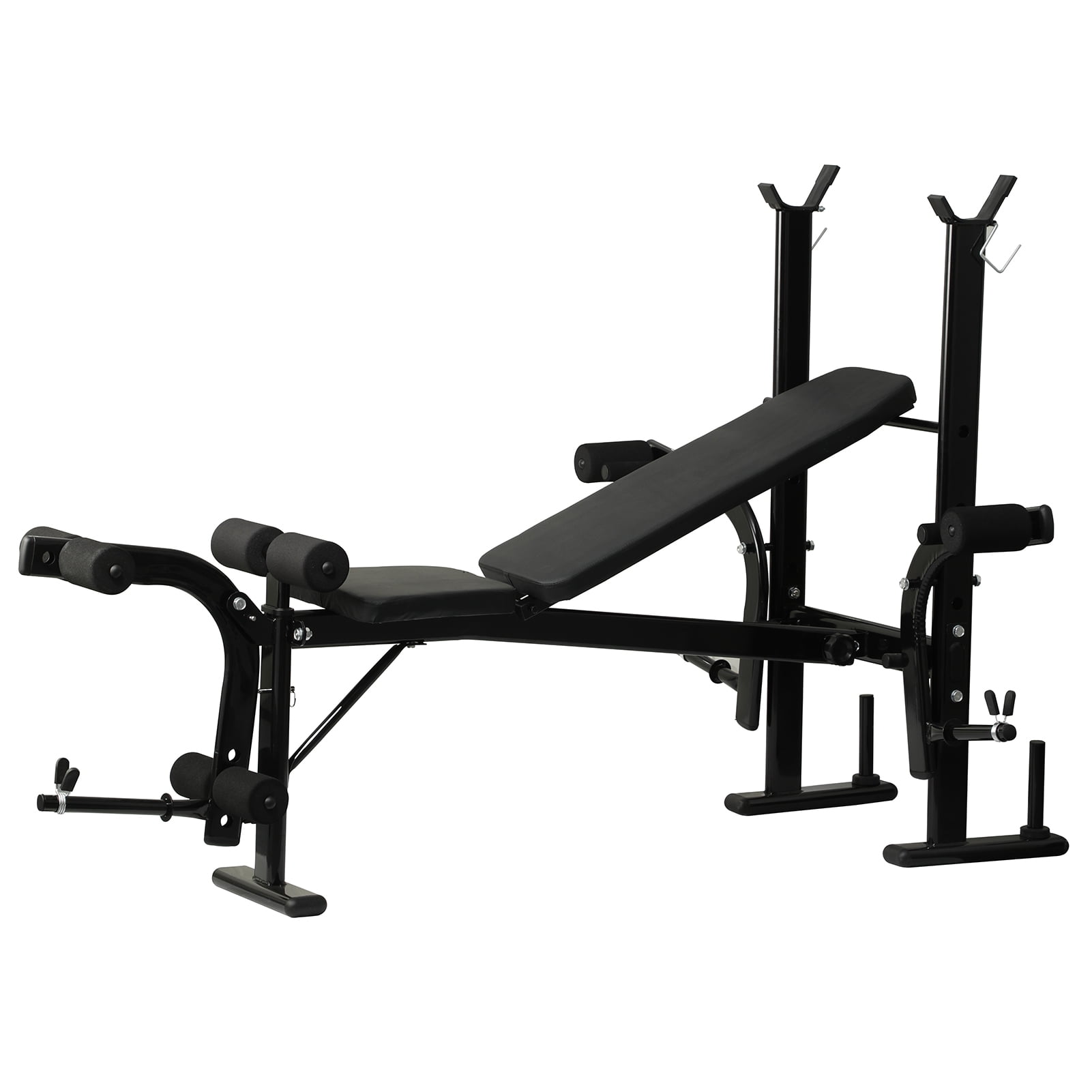 JNXYL Adjustable Weight Bench Set, 800LBS 4 In 1 Full Body Workout Weight Bench With Leg Extension , Multi-Function Strength Training Bench Press Set for Home Gym