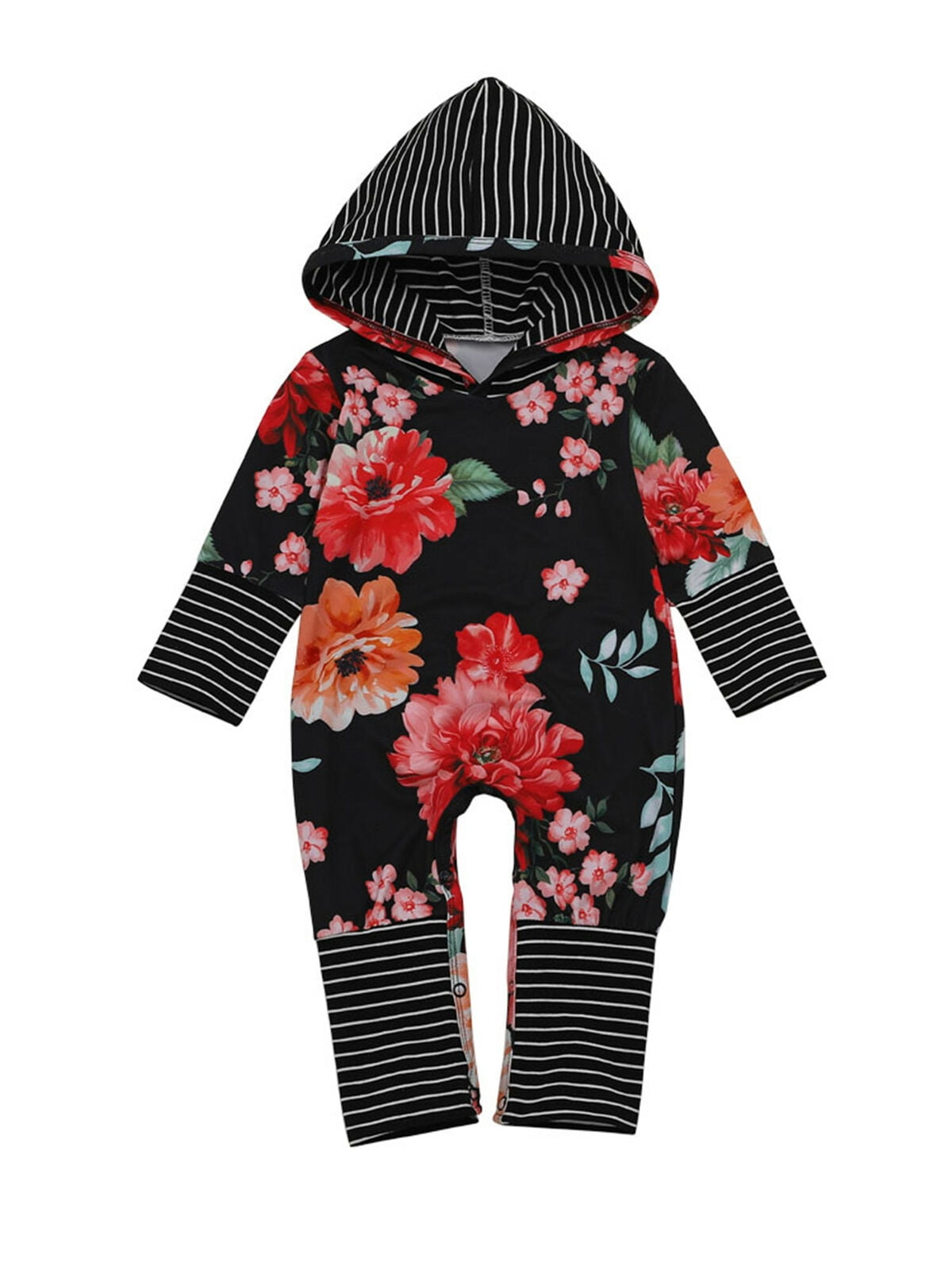 long sleeve floral jumpsuit