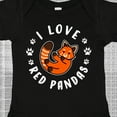 thumbnail image 4 of Inktastic I Love Red Pandas Boys or Girls Baby Bodysuit, 4 of 5