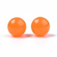 thumbnail image 3 of 100pc Luminous Acrylic Beads Glow in the Dark Round Dark Orange 8mm Hole: 1.8mm, 3 of 5