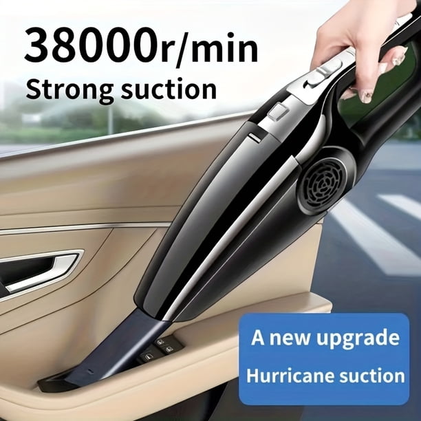 Aspiradora portátil de coche con cable con filtro HEPA - bajo - 60dB, - pelo, adecuado para limpieza interior automática, compacto y potente para uso