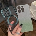 thumbnail image 2 of for iPhone 15 Pro Case Glitter Magnetic Compatible with MagSafe Full Camera Lens Protection Luxury Plating Cute Bling Clear Shockproof Slim Phone Case for Women Girls, Silver, 2 of 14