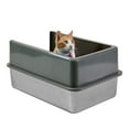 iPrimio Stainless Steel Cat Litter Box Enclosure Litter PAN NOT