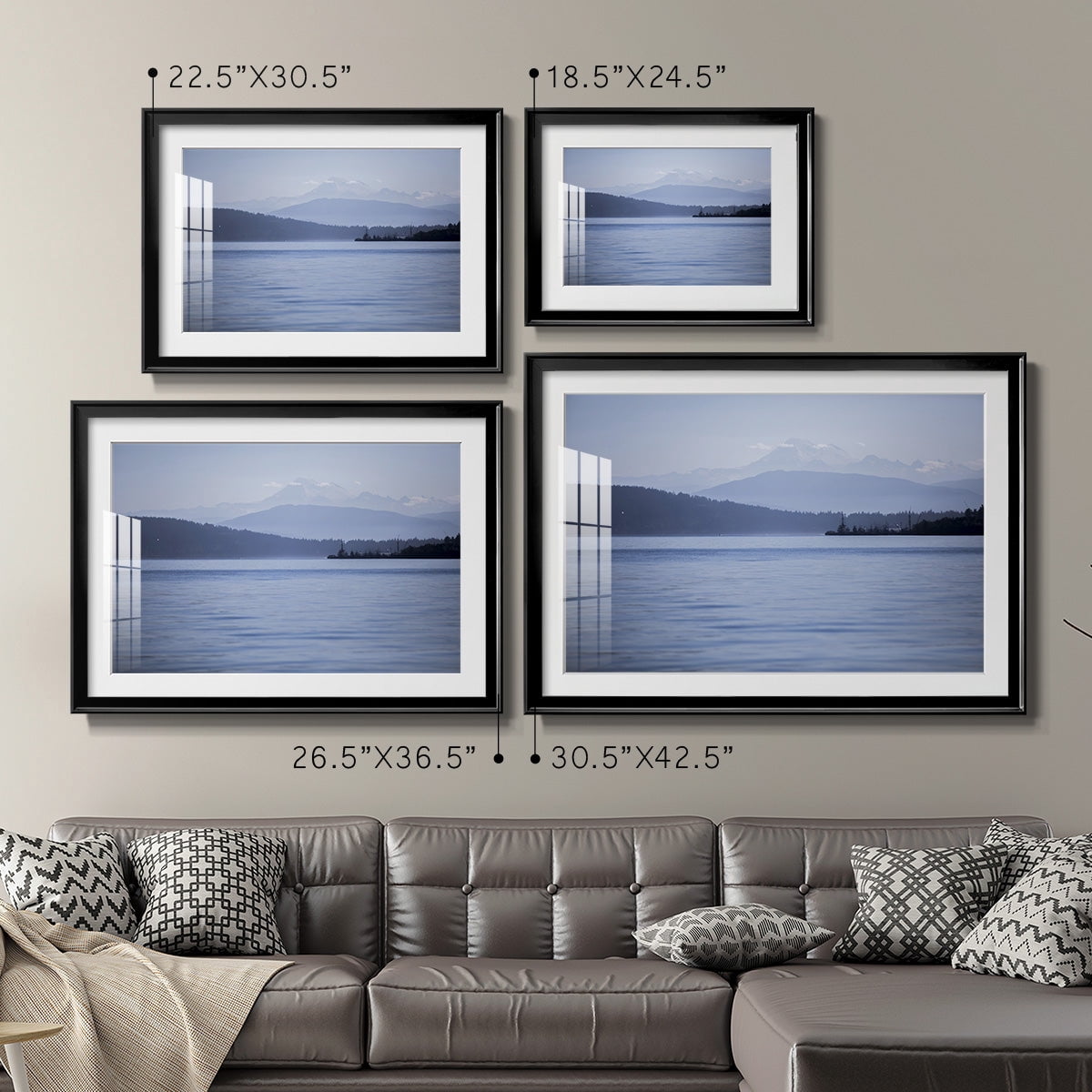 Blue Serenity Premium Framed Print - Ready to Hang
