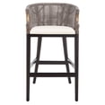 thumbnail image 3 of Safavieh Brando 39" Barstool, Dark Brown/White, 3 of 12