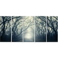 thumbnail image 3 of Design Art Dark Autumn Forest in Fog Modern Photography Canvas Print, 3 of 3