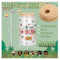 thumbnail image 3 of TiaGOC Christmas Gifts Cups,Christmas Glass ,16oz Christmas Iced Coffee Cups With Lids and Straw,Christmas Party Favors Cups,Christmas Gifts for Women Men Friends Coworkers Set of 8, 3 of 6