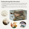 thumbnail image 6 of Square Storage Basket 14.2*10.2*8.3 Inch One Sizex1 Shelf Basket Open Home Storage Bins Bedroom Storage Basket Closet Storage Stylish Decor A Winter Beauty, 6 of 9