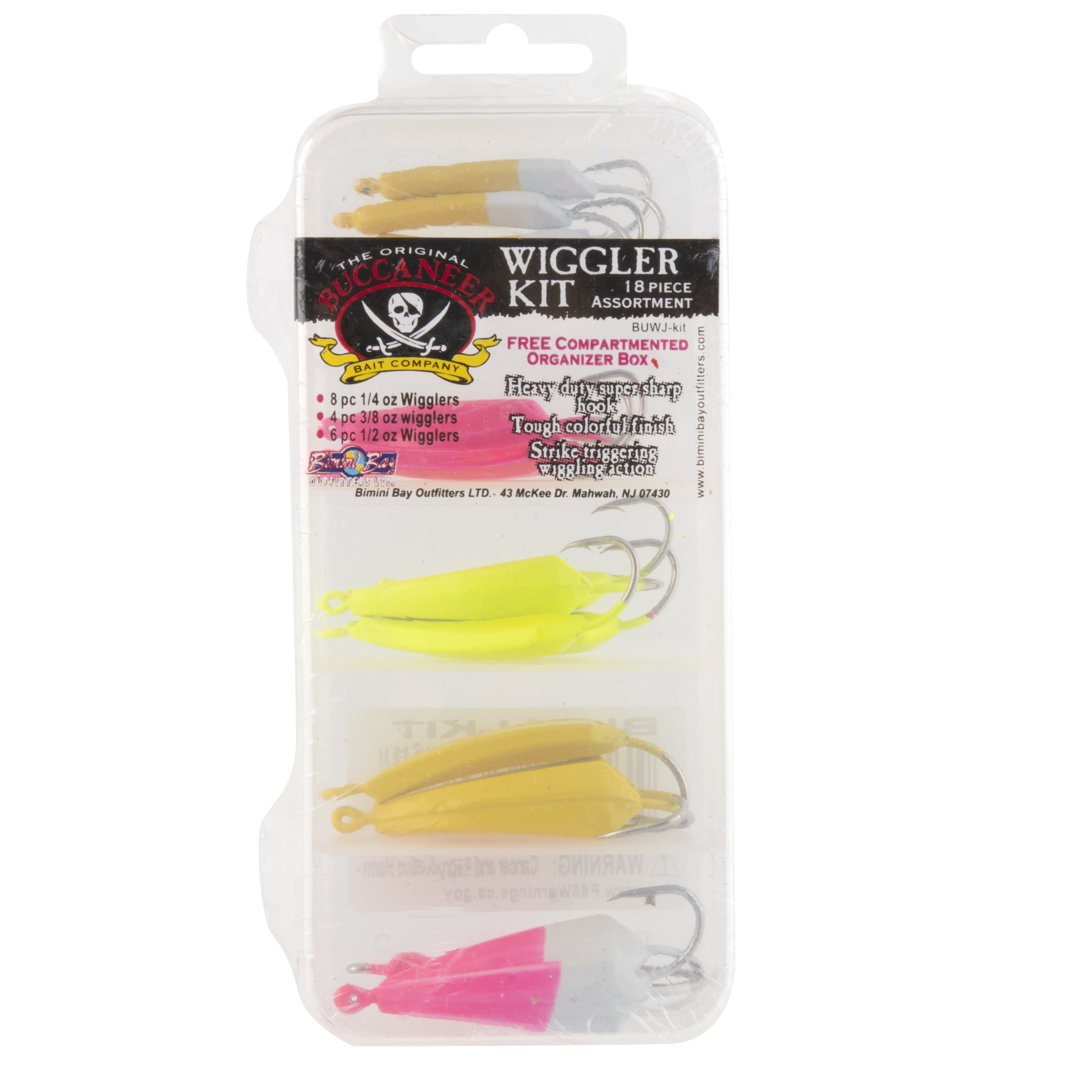 buccaneer fishing lures Wiggler Lure with Stinger Jig 1/2oz Try a new approach to fishing with this Buccaneer Wiggler Jig Buccaneer Bait Company Oval Jig