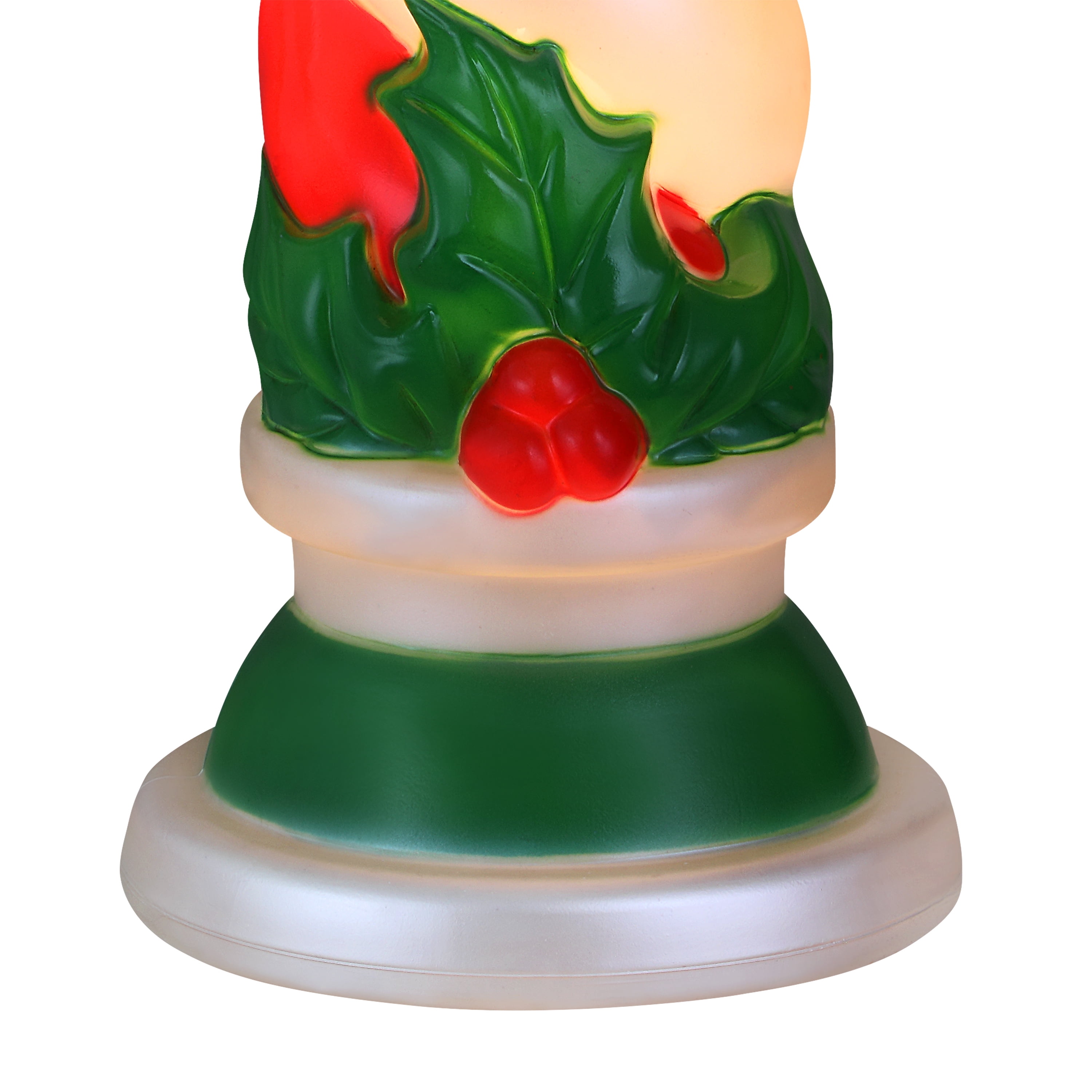 Mr. Christmas 40-Inch Red Blow Mold Candle with LED Light for Indoor and Outdoor Use
