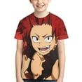 thumbnail image 6 of My Hero Academia Eijiro Kirishima Kids T-Shirt 3d Printed Graphic T-Shirts Boys And Girls Short Sleeve Shirts For Youth Kids X-Small, 6 of 7