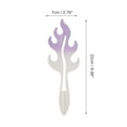 thumbnail image 2 of Unique Bargains 1 Pc Gradual Flame Hollow Comb Hair Brush Purple ABS Nylon, 2 of 6
