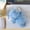Blue-BU, variant on MMJ Lying Cute Animal Wrist Rest Plush Doll Support for Computer Mouse Typing Ergonomic 7.5in