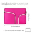 thumbnail image 2 of Funda para portátil de 14 pulgadas, impermeable, portátil, con asa, maletín de trabajo para HP, Lenovo y Ultrabooks, color rosa, 2 of 8