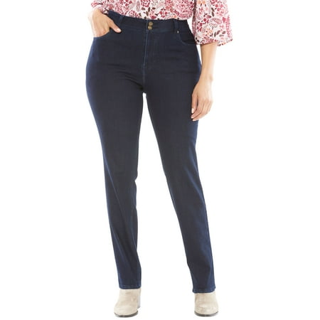 Woman Within Plus Size Bootcut Tummy Tamer Jean (Best Jeans To Hide Tummy)