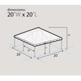 thumbnail image 3 of TentandTable West Coast Frame Outdoor Canopy Tent, Clear, 20 ft x 20 ft, 3 of 6