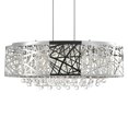 thumbnail image 2 of 8 Light Drum Shade Chandelier with Chrome finish, 2 of 7