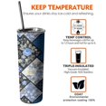 thumbnail image 6 of 20oz Pioneer Flower Skinny Tumblers Stainless Steel Tumbler with Lid and Straw,Vacuum Insulated Double Wall Travel Tumbler Cups with Cleaning Brush for Coffee,Tea, 6 of 6