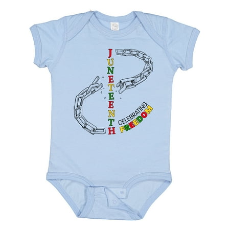 

Inktastic Juneteenth-Celebrating Freedom- Breaking Chains Gift Baby Boy or Baby Girl Bodysuit