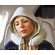 thumbnail image 2 of Soft Comfortable Hooded Neck Travel Pillow U Shape Airplane Neck Support Cushion with Hoodie, 2 of 5