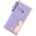 thumbnail image 1 of Women's Long Purse with Zip and Press Stud Cat Pattern, 1 of 1