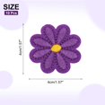 thumbnail image 2 of Uxcell 10Pcs Parches Bordados de Flor Margarita Morados, Parches de Aplique, 1.57Pulgadas, 2 of 6