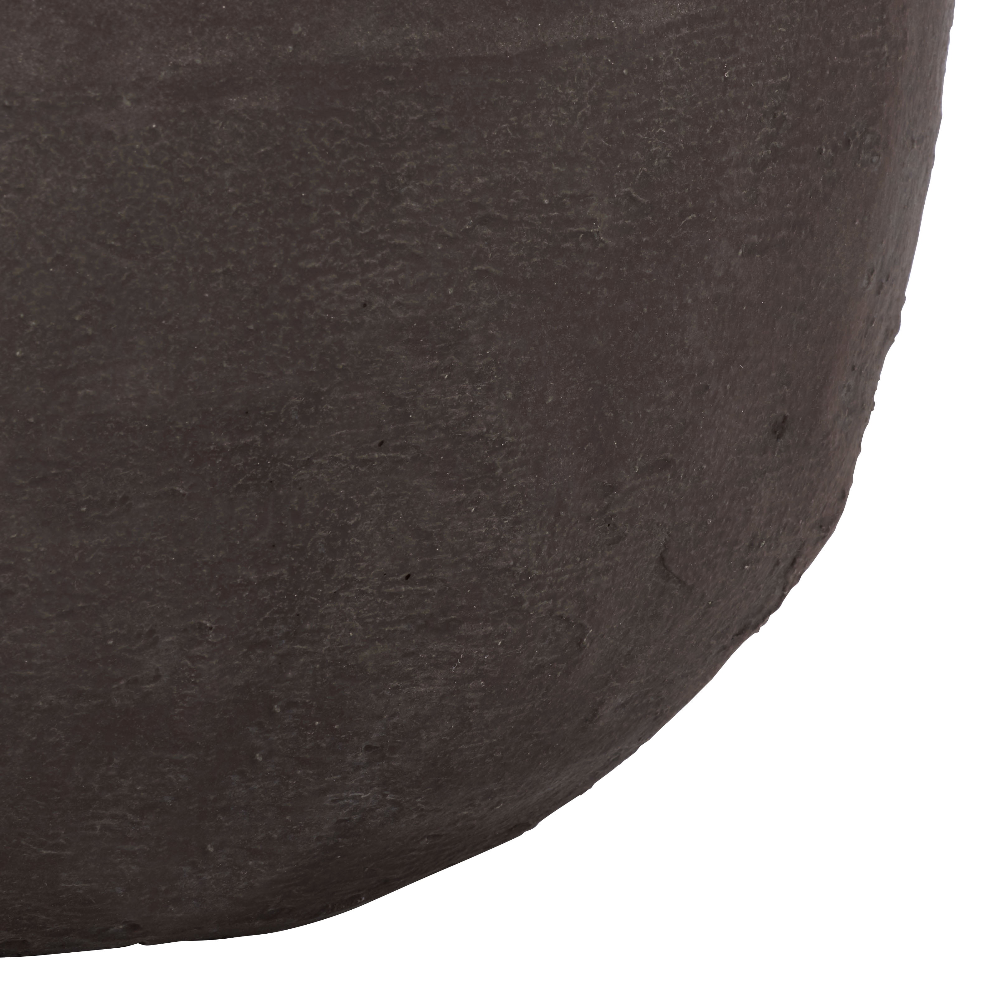 Safavieh 19.3" x 19.3" x 21.3" Round Brown Cement Bamboo Plant Pot