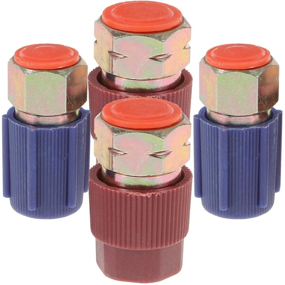 4 PCS/ Adapter Retrofit Parts R12 Recharge Kit Vacuum Pump R134a to The Refrigerant