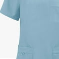 thumbnail image 4 of Medical Nurse Uniform for Women 2 Piece Solid Scrubs Set Lightweight Comfy Short Sleeve V-Neck Tunics with Elastic Drawstring Waist Pants, 4 of 7