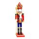 thumbnail image 1 of Cascanueces de soldado tradicional con uniforme rojo, Navidad festiva, perfecto Lanza, 1 of 8