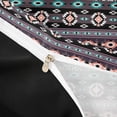 thumbnail image 4 of jejeloiu Mystical Tribal Twin Duvet Cover,Boho Print Twin Bedding For Boys,Multicolor Black,Black Reversible,2 Pieces,1 Duvet Cover and 1 Pillowcase, 4 of 6