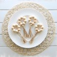 thumbnail image 4 of Hechos A Mano Con Cuentas De Madera Con Borla Para Decoración De Mesa De Comedor 12 Servilleteros Yuarrent HA037550-00, 4 of 6