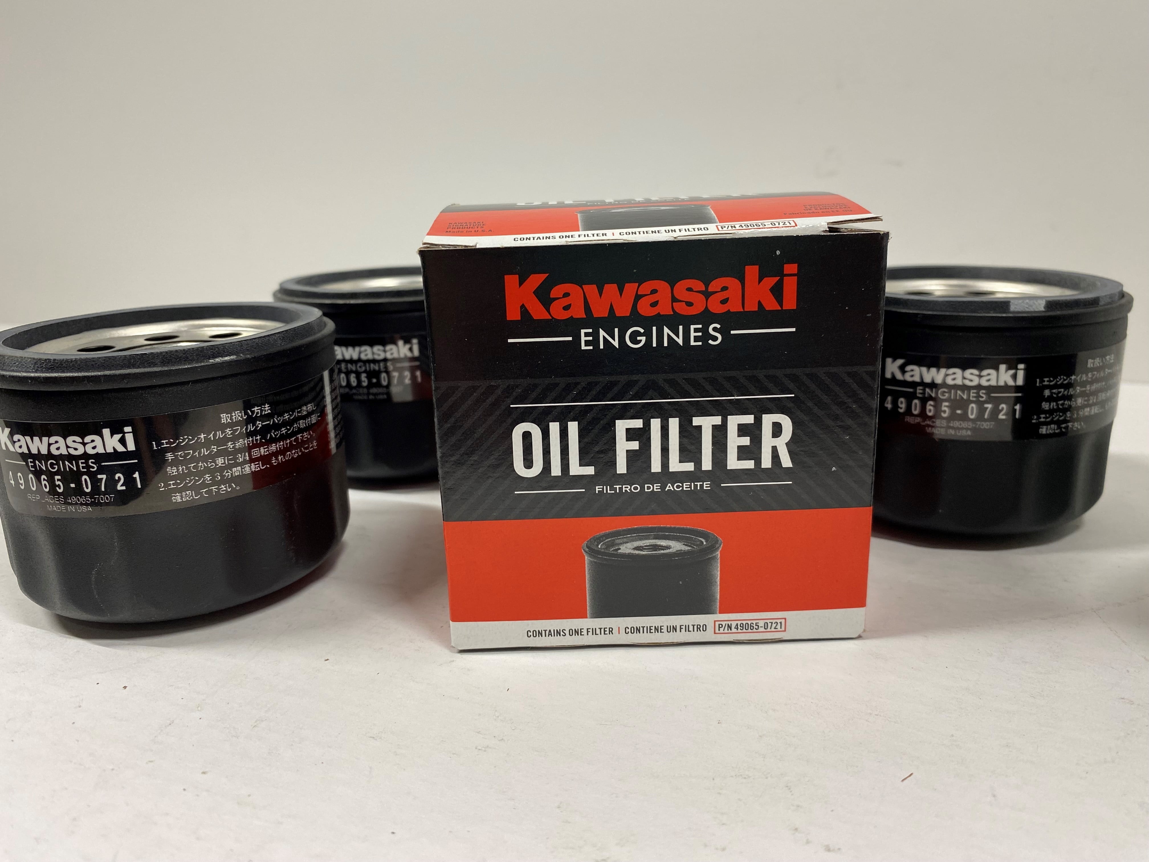 Genuine Kawasaki 490650721KIT Oil Filter (4 Pack)