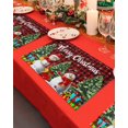 thumbnail image 4 of Merry Christmas Placemats Set of 12 Cute Snowman Trees Gifts Snowflake Red Black Plaid Heat Insulation Washable Place Mats, Rustic Non-Slip Table Mats for Dining Table Party Kitchen Decor,13x19 Inch, 4 of 4