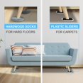 thumbnail image 2 of Furniture Movers Sliders Kiss Core, nueva mejora, paquete de 8+8, 2 of 8