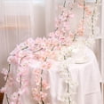 thumbnail image 6 of SPRING PARK 1.8m Cherry Blossoms Artificial Silk Cherry Blossom Hanging Vine Garland for Home, 6 of 7