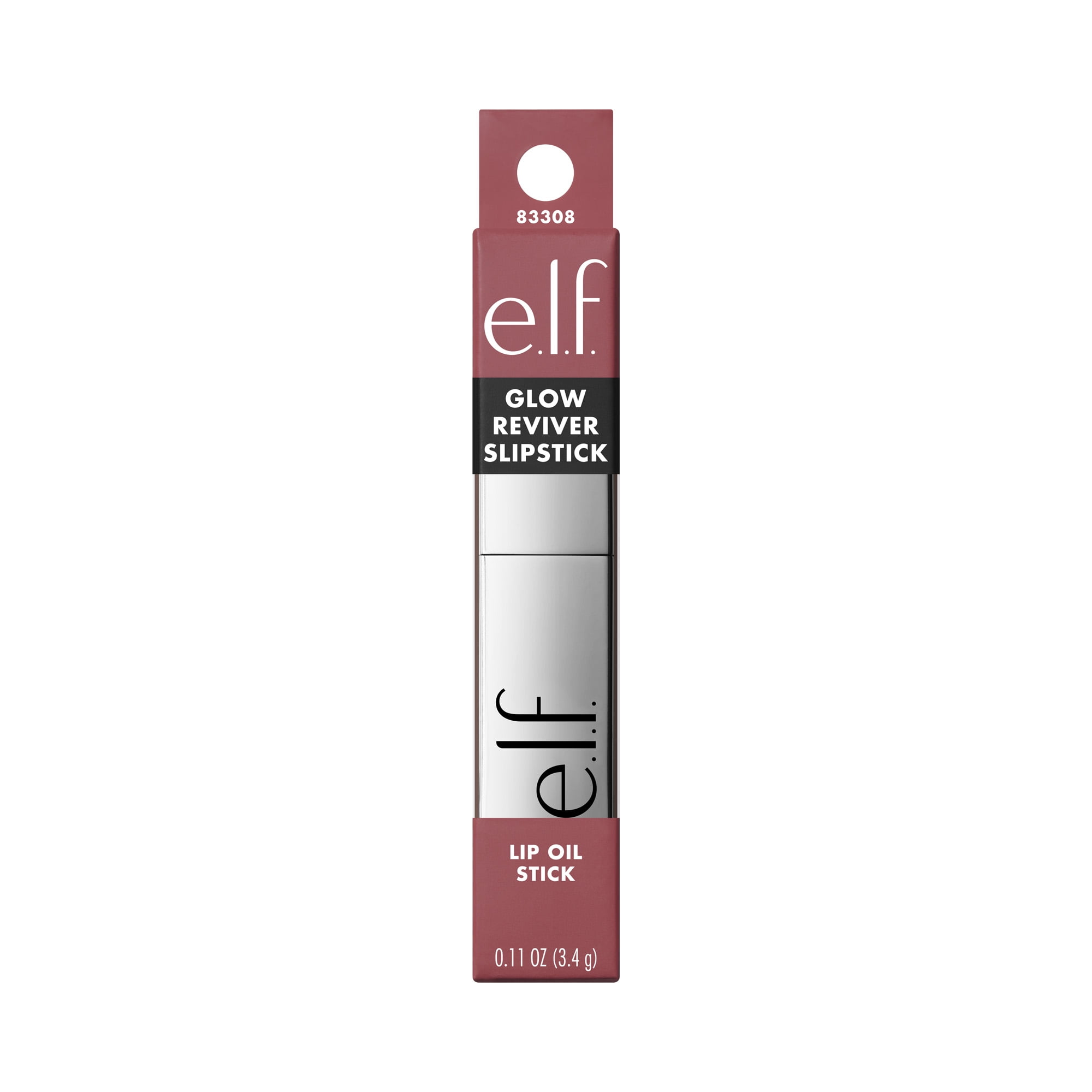 e.l.f. Glow Reviver Lip Oil Stick, Mauve Mentality, 0.11 oz