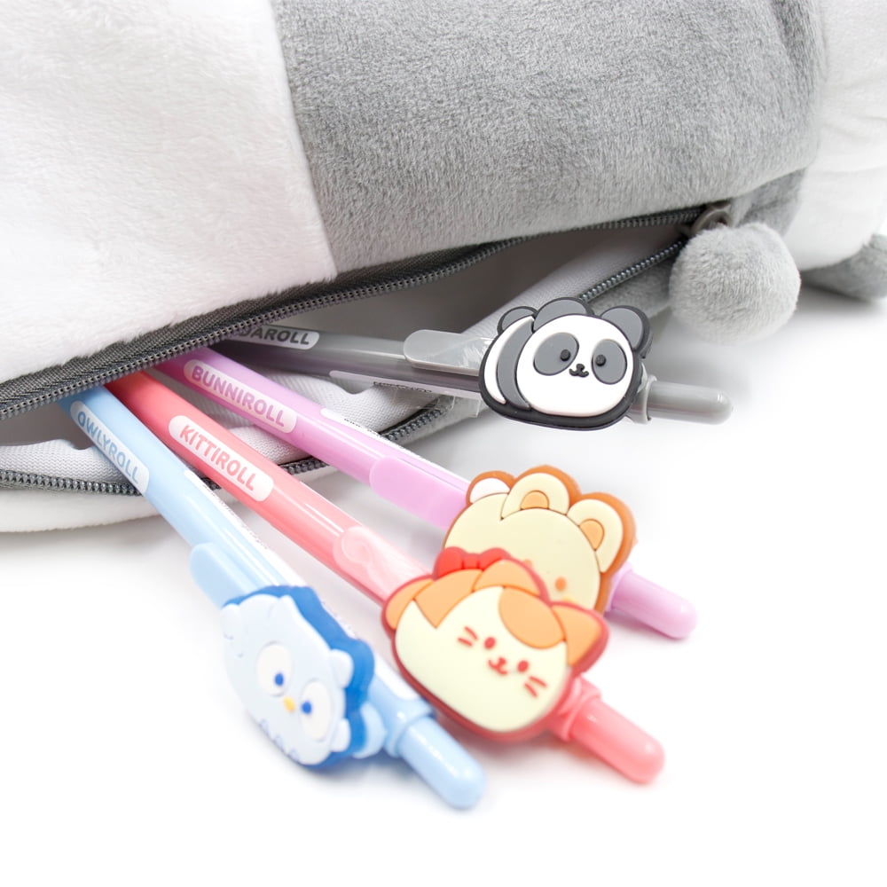Anirollz Cute Fox Animal Character Plush Pencil Case Pen Pouch : Foxiroll
