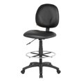 thumbnail image 1 of Boss Office Products Vinyl Stand Up Drafting Stool with Foot Rest in Black, 1 of 8