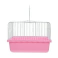 thumbnail image 1 of MOVTOTOP Portable Bird Travel Cage For Lovebirds And Small Animals Lightweight Birdcage Suitable For Parakeets And Cockatiels Plastic Bird Carrier, 1 of 7
